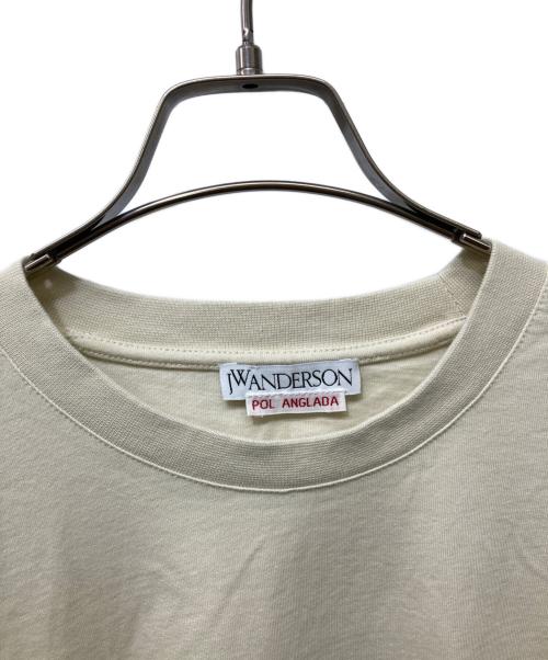 J.W.ANDERSON（ジェイダブリューアンダーソン）J.W.ANDERSON (ジェイダブリューアンダーソン) OVERSIZE RUGBY PRINT T-SHIRT ベージュ サイズ:Lの古着・服飾アイテム