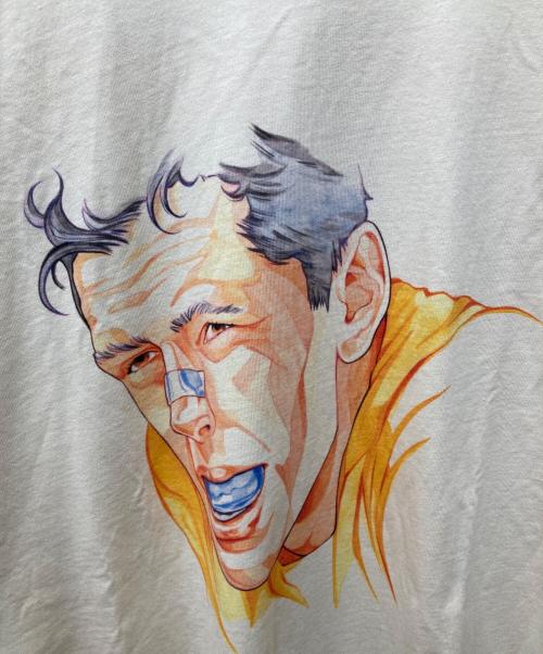 J.W.ANDERSON（ジェイダブリューアンダーソン）J.W.ANDERSON (ジェイダブリューアンダーソン) OVERSIZE RUGBY PRINT T-SHIRT ベージュ サイズ:Lの古着・服飾アイテム