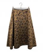 SHE TOKYOシートーキョー）の古着「Jenny leopard スカート」｜ブラウン