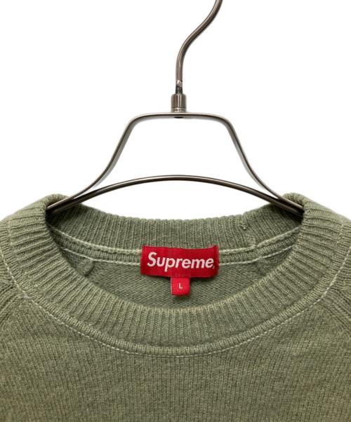 SUPREME（シュプリーム）Supreme (シュプリーム) Stone Washed Sweater カーキ サイズ:Lの古着・服飾アイテム