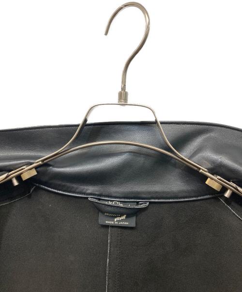 orSlow（オアスロウ）orSlow (オアスロウ) フェイクレザーCOVER ALL ブラック サイズ:XLの古着・服飾アイテム