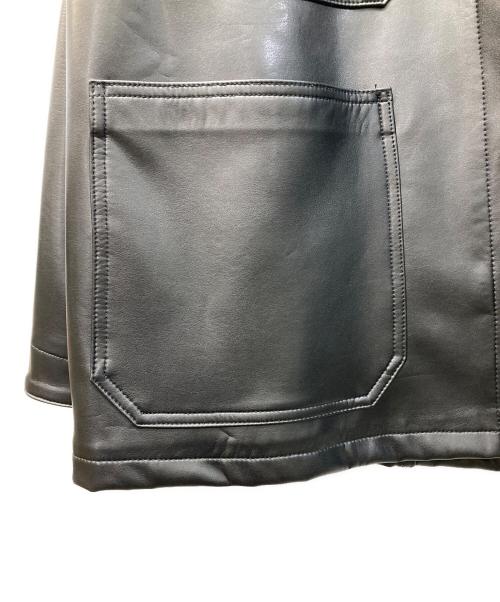 orSlow（オアスロウ）orSlow (オアスロウ) フェイクレザーCOVER ALL ブラック サイズ:XLの古着・服飾アイテム