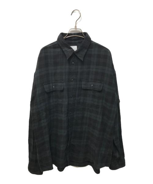 KAJA（カジャ）KAJA (カジャ) チェックシャツ ブラック×グレー サイズ:3の古着・服飾アイテム