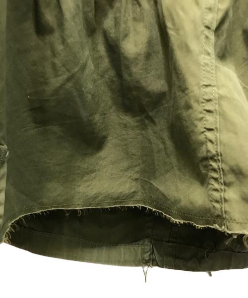 Rebuild by Needles（リビルドバイニードルス）Rebuild by Needles (リビルドバイニードルス) ミリタリー再構築ロングスカート オリーブ サイズ:2の古着・服飾アイテム