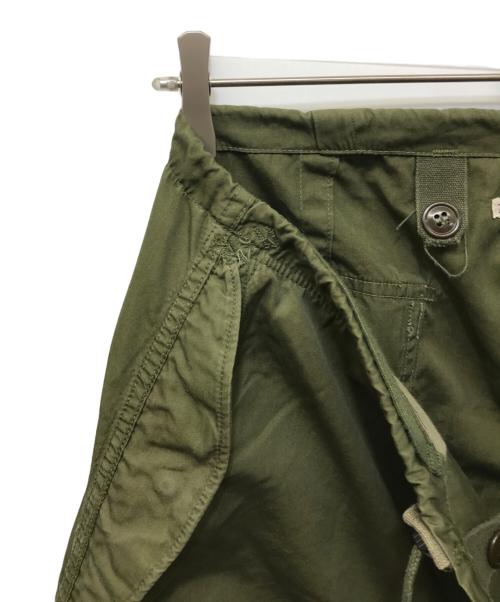 Rebuild by Needles（リビルドバイニードルス）Rebuild by Needles (リビルドバイニードルス) ミリタリー再構築ロングスカート オリーブ サイズ:2の古着・服飾アイテム