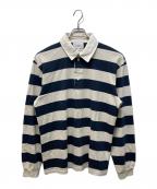 PALMESPALMES）の古着「Colt Rugby Shirt」｜アイボリー×ネイビー