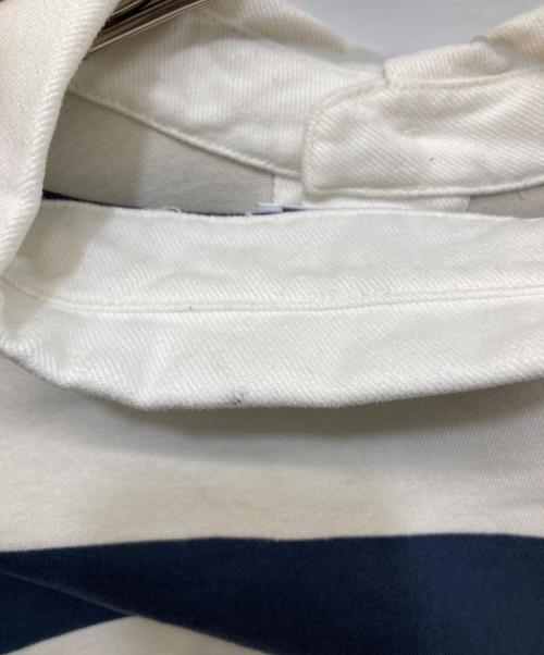 PALMES（PALMES）Palmes (PALMES) Colt Rugby Shirt アイボリー×ネイビー サイズ:Lの古着・服飾アイテム