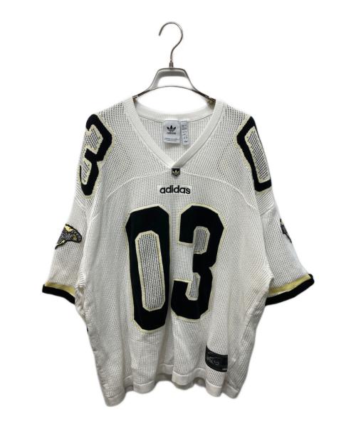 adidas（アディダス）adidas (アディダス) Adilenium シーズン 3 ニット サッカージャージー ホワイト サイズ:XLの古着・服飾アイテム