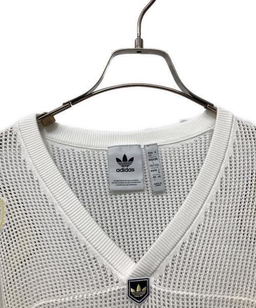 adidas（アディダス）adidas (アディダス) Adilenium シーズン 3 ニット サッカージャージー ホワイト サイズ:XLの古着・服飾アイテム