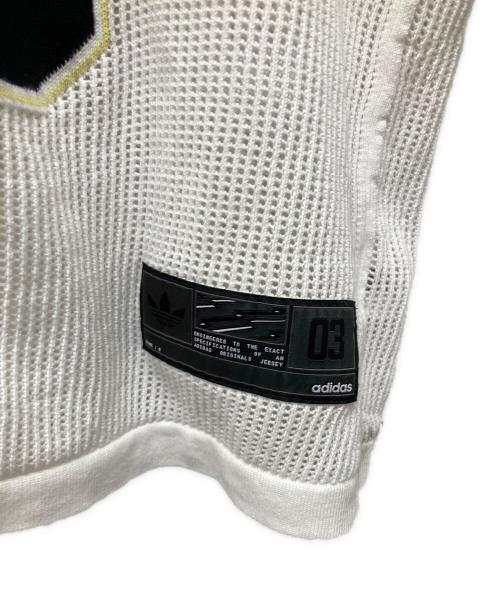 adidas（アディダス）adidas (アディダス) Adilenium シーズン 3 ニット サッカージャージー ホワイト サイズ:XLの古着・服飾アイテム