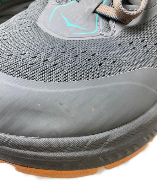 HOKAONEONE（ホカオネオネ）HOKAONEONE (ホカオネオネ) STINSON 6 トレイルランニングシューズ グレー×オレンジ サイズ:US9.5の古着・服飾アイテム