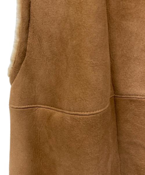 SUS-SOUS（シュス）SUS-SOUS (シュス) ムートンベスト ブラウン サイズ:7の古着・服飾アイテム