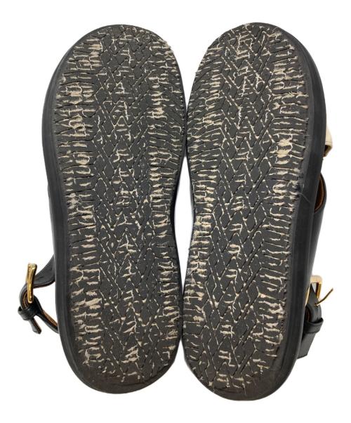 MARNI（マルニ）MARNI (マルニ) クリスクロスサンダル ブラック×ベージュ サイズ:36の古着・服飾アイテム