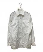 PRADAプラダ）の古着「コットンポプリンシャツ」｜ホワイト