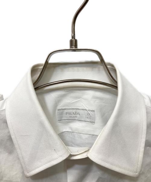 PRADA（プラダ）PRADA (プラダ) コットンポプリンシャツ ホワイト サイズ:37の古着・服飾アイテム