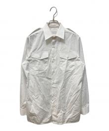 PRADA（プラダ）の古着「コットンポプリンシャツ」｜ホワイト