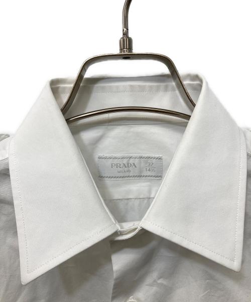 PRADA（プラダ）PRADA (プラダ) コットンポプリンシャツ ホワイト サイズ:37の古着・服飾アイテム