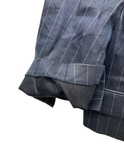 VERMEIL par iena（ヴェルメイユ パー イエナ）VERMEIL par iena (ヴェルメイユ パー イエナ) NALYA ストライプショートジャケット ネイビー サイズ:Freeの古着・服飾アイテム