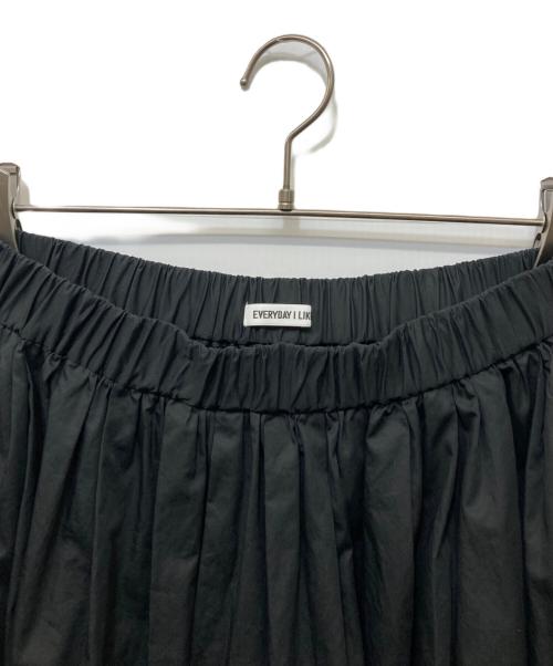 DEUXIEME CLASSE（ドゥーズィエム クラス）Deuxieme Classe (ドゥーズィエム クラス) Cotton Dramatic ギャザースカート ブラック サイズ:不明の古着・服飾アイテム