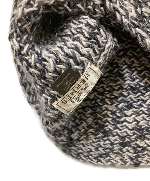 HERMES（エルメス）HERMES (エルメス) アルパカ×シルクスヌード グレーの古着・服飾アイテム