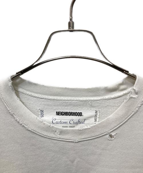 NEIGHBORHOOD（ネイバーフッド）NEIGHBORHOOD (ネイバーフッド) SAVAGE SWEAT SHIRT LS ホワイト サイズ:Mの古着・服飾アイテム