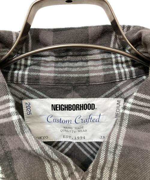 NEIGHBORHOOD（ネイバーフッド）NEIGHBORHOOD (ネイバーフッド) SAVAGE TARTAN CHECK SHIRT LS グレー サイズ:Mの古着・服飾アイテム