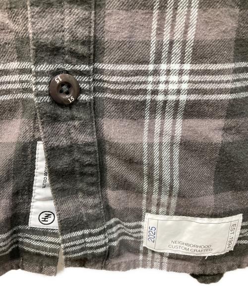 NEIGHBORHOOD（ネイバーフッド）NEIGHBORHOOD (ネイバーフッド) SAVAGE TARTAN CHECK SHIRT LS グレー サイズ:Mの古着・服飾アイテム