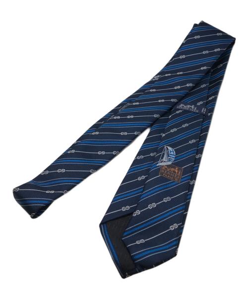 HERMES（エルメス）HERMES (エルメス) ストライプネクタイ ブルー サイズ:なしの古着・服飾アイテム