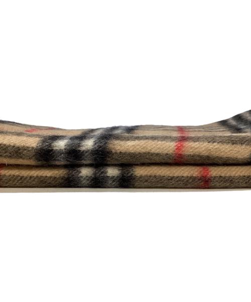 BURBERRY LONDON（バーバリーロンドン）BURBERRY LONDON (バーバリーロンドン) ノバチェックカシミヤマフラー ベージュの古着・服飾アイテム