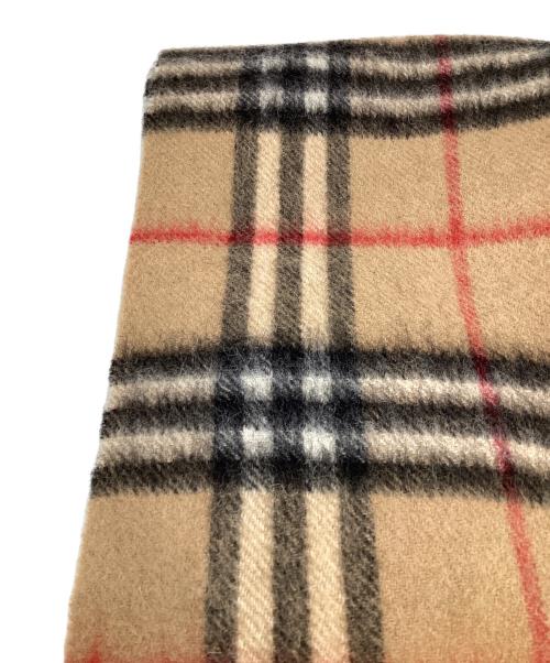 BURBERRY LONDON（バーバリーロンドン）BURBERRY LONDON (バーバリーロンドン) ノバチェックカシミヤマフラー ベージュの古着・服飾アイテム
