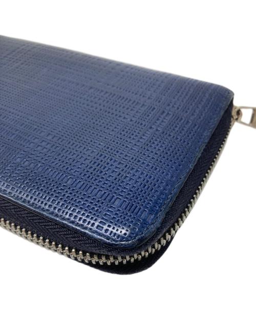 LOEWE（ロエベ）LOEWE (ロエベ) リネンアナグラムジップラウンドウォレット ネイビーの古着・服飾アイテム