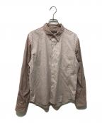 COMME des GARCONS HOMME PLUSコムデギャルソンオムプリュス）の古着「切替総柄シャツ」｜ブラウン