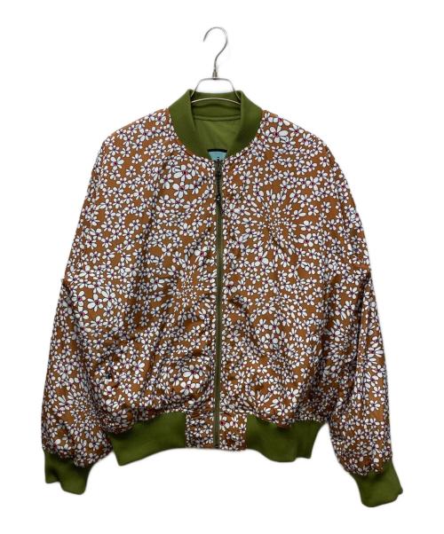 PAM（パム）PAM (パム) MASTERS FROG REVERSIBLE BOMBER JACKET オリーブ×ブラウン サイズ:Lの古着・服飾アイテム