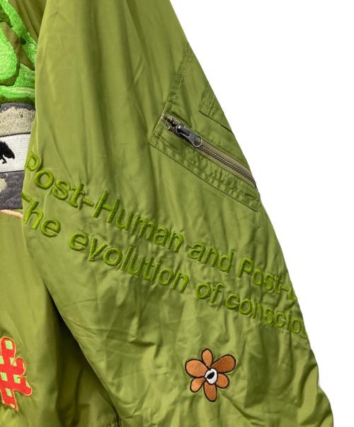 PAM（パム）PAM (パム) MASTERS FROG REVERSIBLE BOMBER JACKET オリーブ×ブラウン サイズ:Lの古着・服飾アイテム