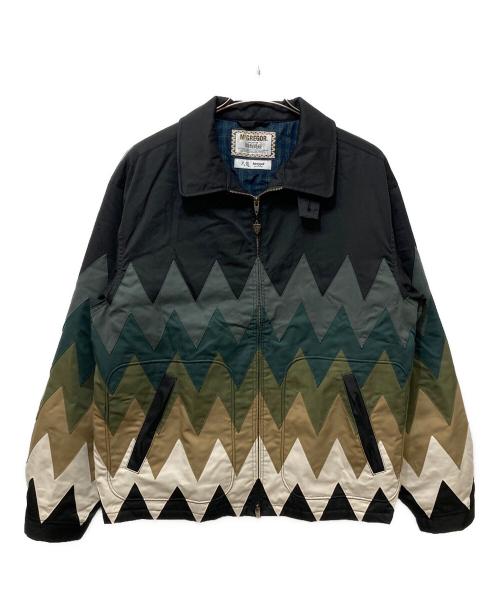 McGREGOR（マックレガー）McGREGOR (マクレガー) 久遠 (クオン) hxcyyd (エクシード) アーガイルドリズラージャケット ブラック×カーキ サイズ:Lの古着・服飾アイテム