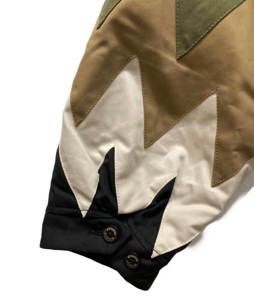 McGREGOR（マックレガー）McGREGOR (マクレガー) 久遠 (クオン) hxcyyd (エクシード) アーガイルドリズラージャケット ブラック×カーキ サイズ:Lの古着・服飾アイテム