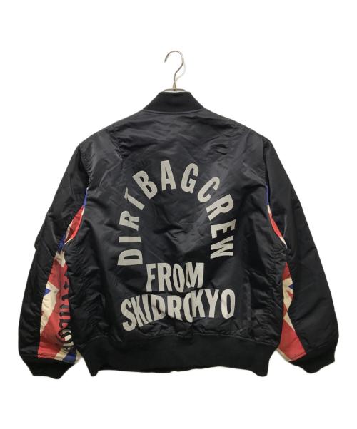 HUF（ハフ）HUF (ハフ) UNITED ARROWS & SONS (ユナイテッドアローズ アンド サンズ) DOWNHILL-2 MA-1 JACKET ブラック サイズ:XLの古着・服飾アイテム