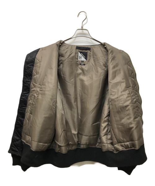 HUF（ハフ）HUF (ハフ) UNITED ARROWS & SONS (ユナイテッドアローズ アンド サンズ) DOWNHILL-2 MA-1 JACKET ブラック サイズ:XLの古着・服飾アイテム