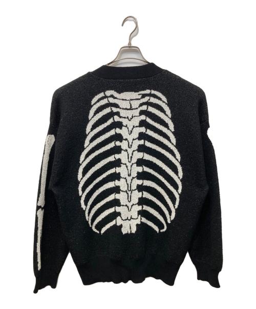 glamb（グラム）glamb (グラム) スケルトンカーディガン ブラック サイズ:Mの古着・服飾アイテム