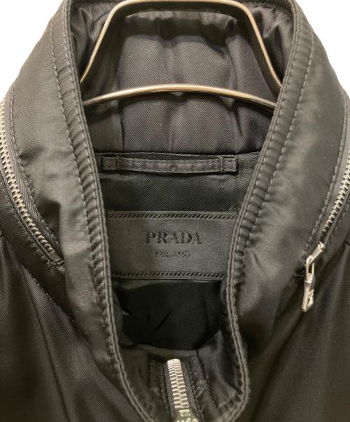 PRADA（プラダ）PRADA (プラダ) ナイロンジップジャケット ブラック サイズ:44の古着・服飾アイテム