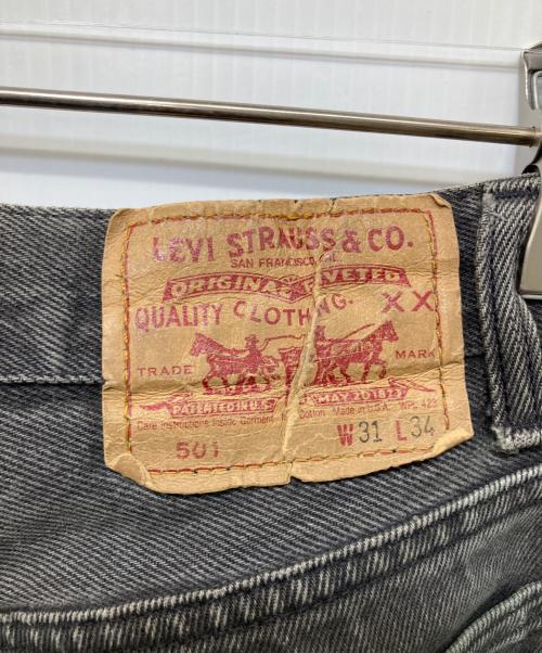 LEVI'S（リーバイス）LEVI'S (リーバイス) USA501リメイクブラックデニムパンツ ブラック サイズ:31の古着・服飾アイテム