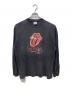 00'S ROLLING STONES（ローリング・ストーンズ）の古着「2002-2003 ツアーバンドL/S Tシャツ」｜ブラック