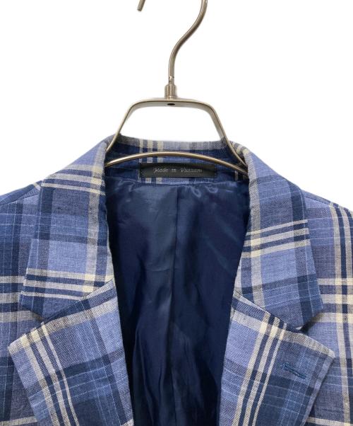 LAUREN RALPH LAUREN（ローレンラルフローレン）LAUREN RALPH LAUREN (ローレンラルフローレン) チェックテーラードジャケット ネイビー サイズ:44Lの古着・服飾アイテム