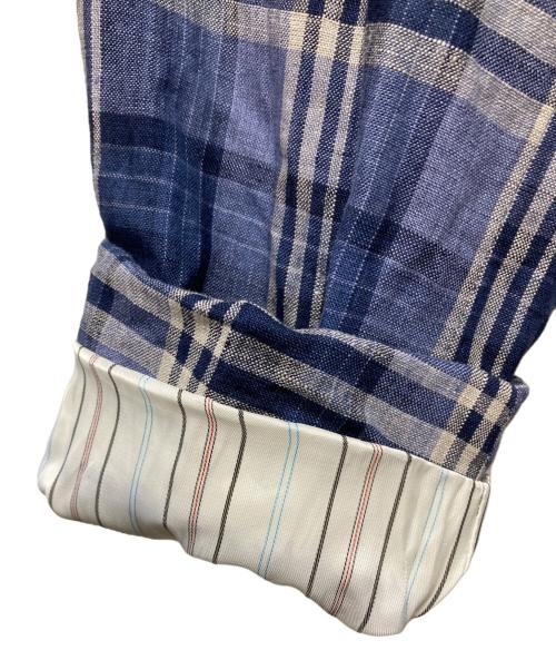 LAUREN RALPH LAUREN（ローレンラルフローレン）LAUREN RALPH LAUREN (ローレンラルフローレン) チェックテーラードジャケット ネイビー サイズ:44Lの古着・服飾アイテム