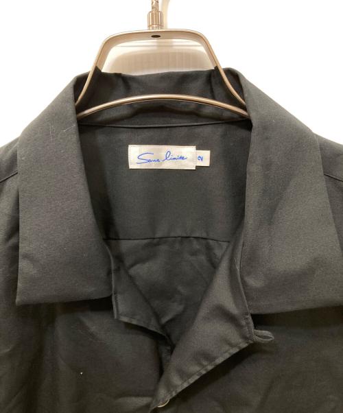 sans limite（サンリミット）Sans limite (サンリミット) 開襟 半袖 シャツ ブラック サイズ:2の古着・服飾アイテム
