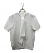 YORIヨリ）の古着「フクレリボンブラウス」｜ホワイト