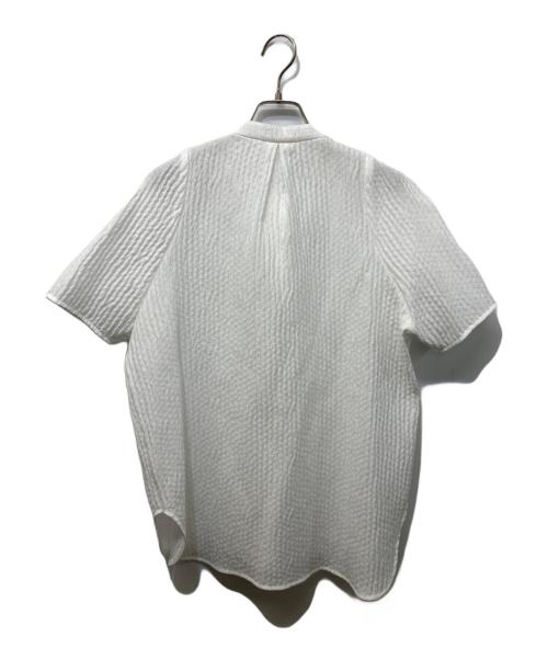 YORI（ヨリ）yori (ヨリ) フクレリボンブラウス ホワイト サイズ:36の古着・服飾アイテム