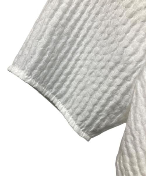 YORI（ヨリ）yori (ヨリ) フクレリボンブラウス ホワイト サイズ:36の古着・服飾アイテム