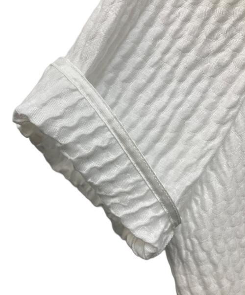 YORI（ヨリ）yori (ヨリ) フクレリボンブラウス ホワイト サイズ:36の古着・服飾アイテム