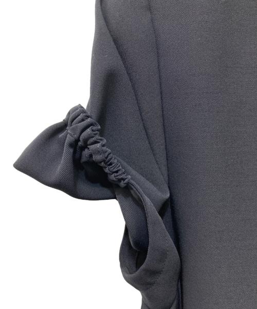 YORI（ヨリ）YORI (ヨリ) サラサラ襟付きラウス ブラック サイズ:36の古着・服飾アイテム